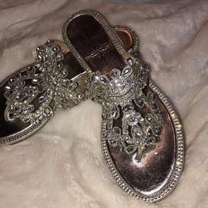 Lauren Larraine jeweled sandals